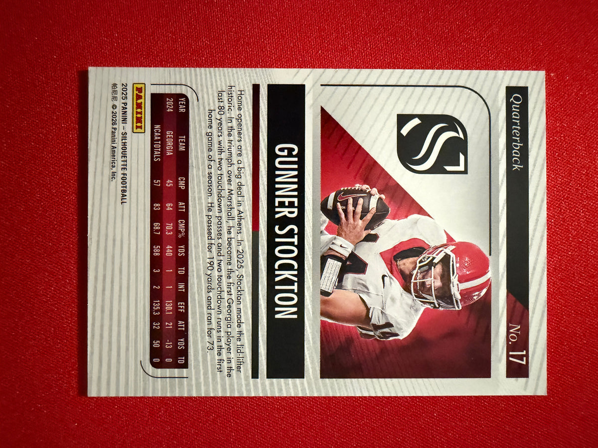 Gunner Stockton 2025 Panini Silhouette Football Base Purple /125 #17