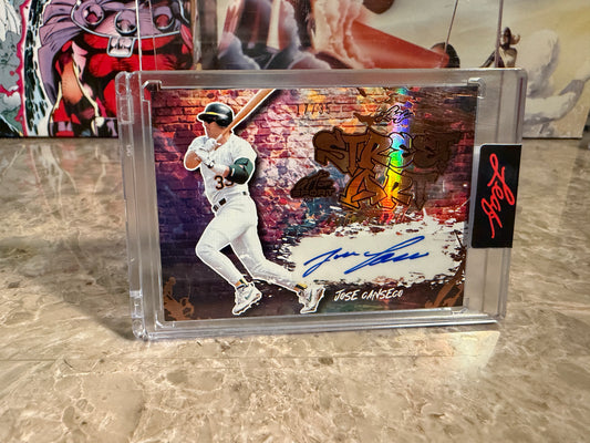 Jose Canseco 2026 Leaf Art of Sport Street Art Auto Bronze /35