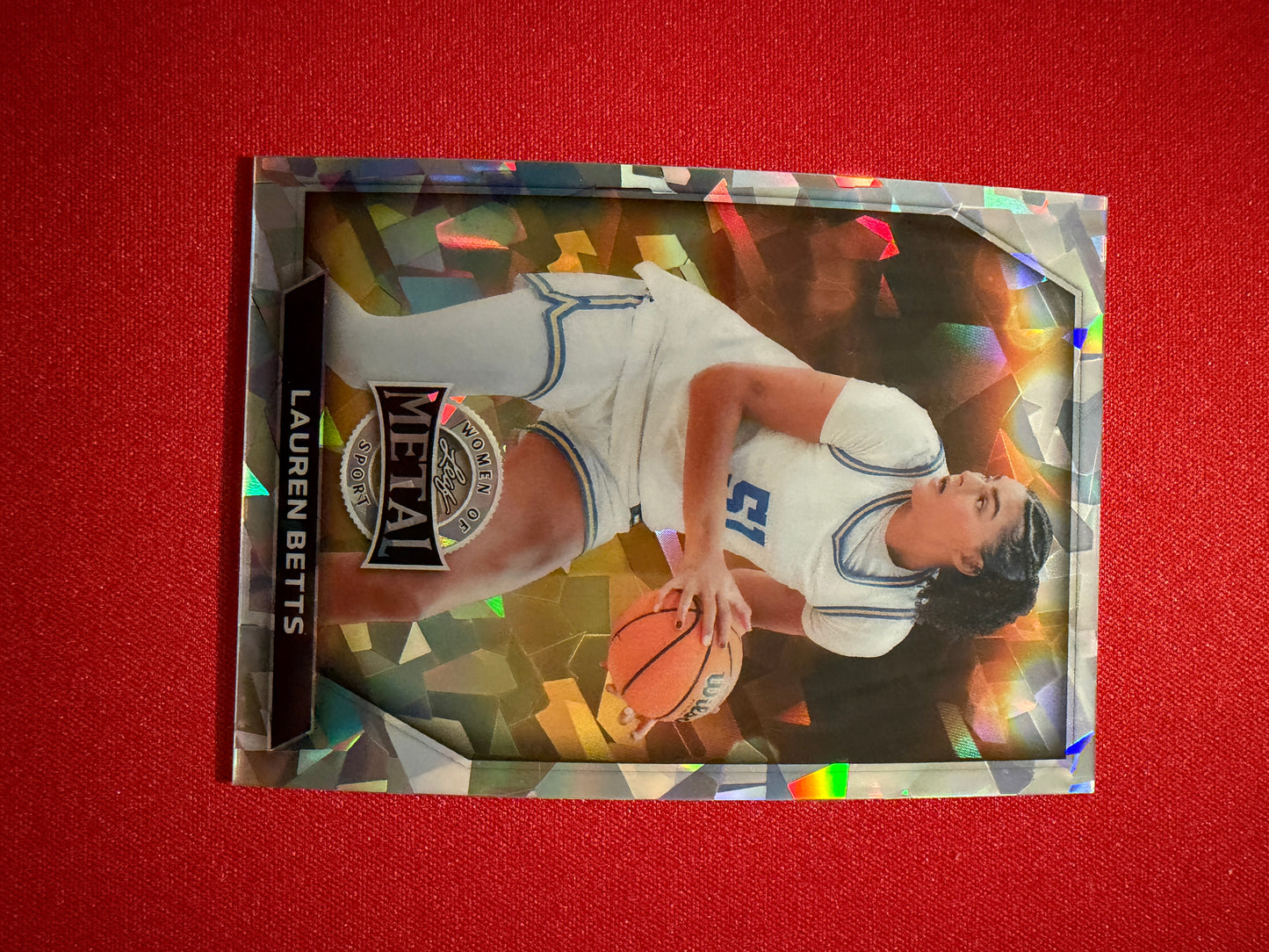 Lauren Betts 2026 Leaf Metal Women of Sport Base Crystal 5/5 Bookend #76
