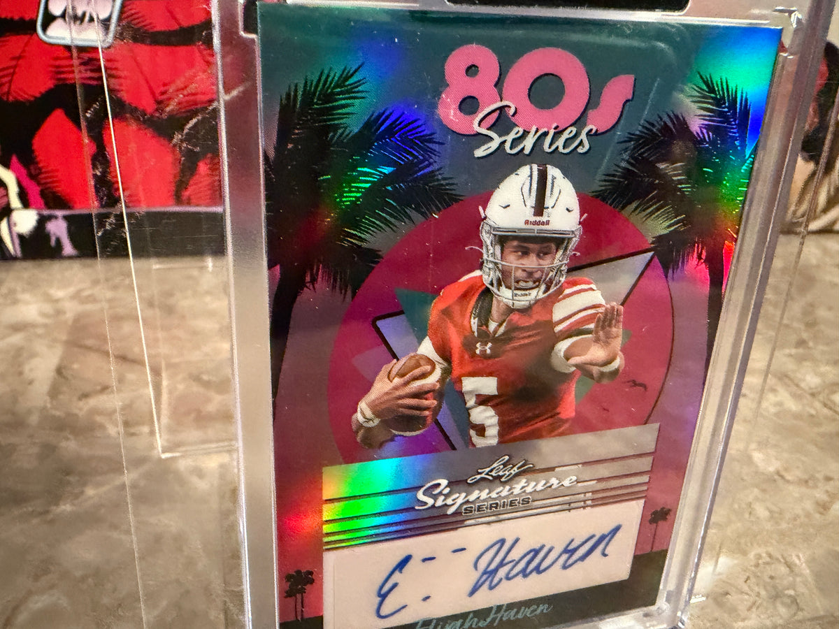 Elijah Haven 2026 Leaf Signature Series 80s Series Auto Pink 1/1