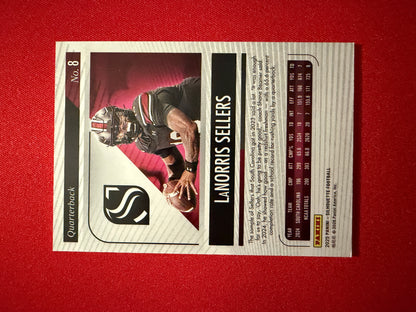 LaNorris Sellers 2025 Panini Silhouette Football Base Blue /99 #8
