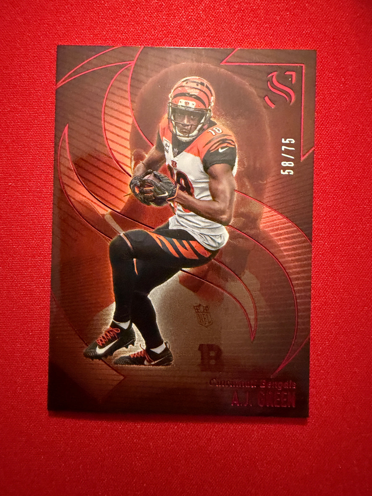 AJ Green 2025 Panini Silhouette Football Base Red /75 #10