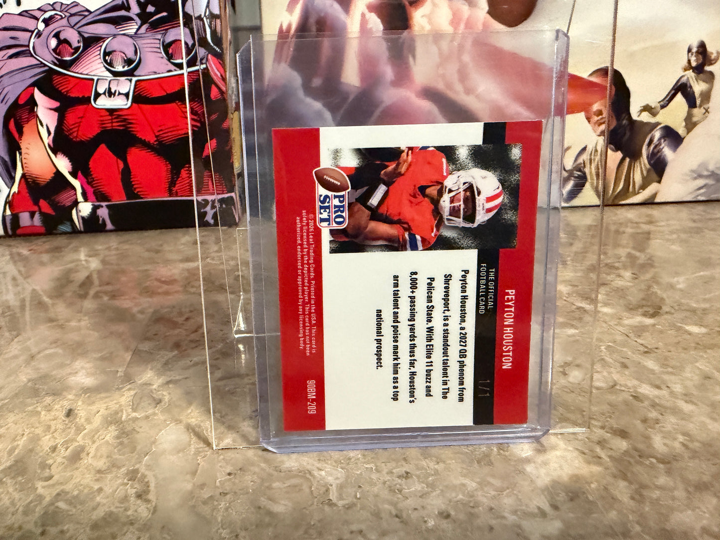 Peyton Houston 2026 Leaf Pro Set Metal 1990 Mini Super Gold Prismatic 1/1