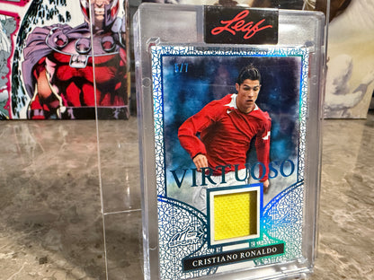 Christiano Ronaldo 2026 Leaf Art of Sport Virtuoso Patch Platinum /7