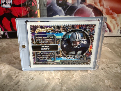 Randy White 2026 Leaf City of Champions Heart Auto Blue Color Match /25