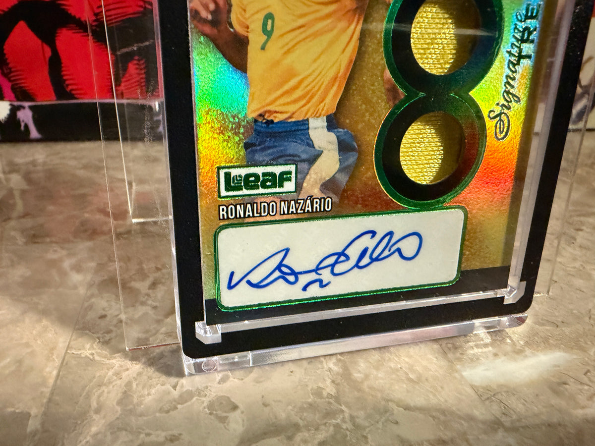 Ronaldo Nazario 2026 Leaf Ultimate Sports Signature Treasures Auto Game-Used Patch /3