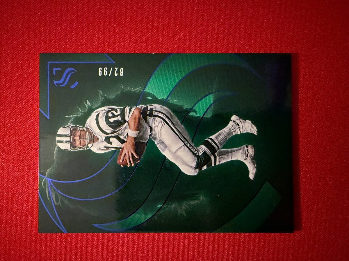 Joe Namath 2025 Panini Silhouette Football Base Blue /99 #64