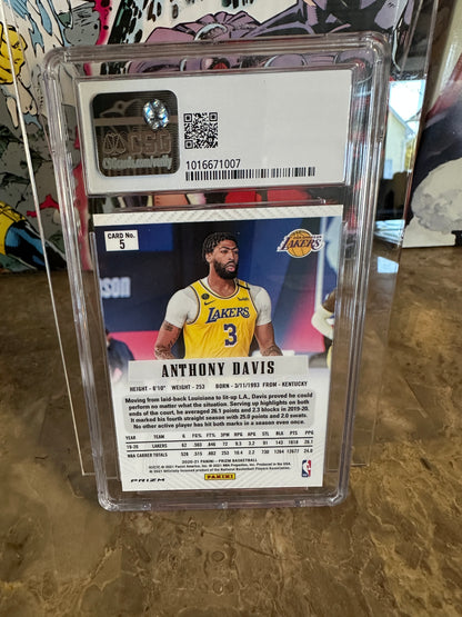 Anthony Davis #5 CSG 9 Mint (2020-21 Panini Prizm) - Fast Break Flashback