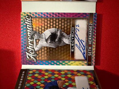 Kade Anderson / Seth Hernandez / Arnold / Doyle 2026 Leaf Electrum Collection 4 Auto Booklet