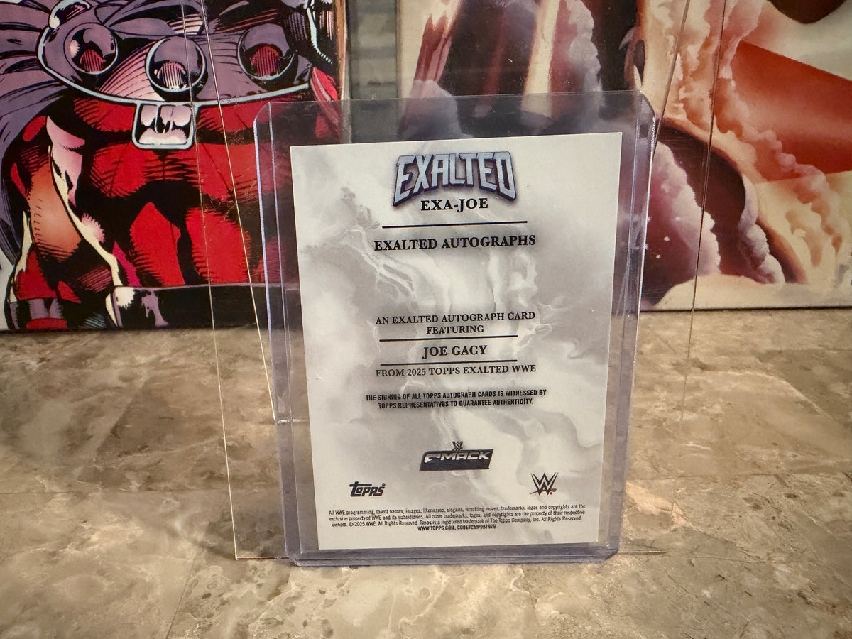 Joe Gacy 2026 Topps Exalted WWE Exalted Autographs /99 Aqua #EXA-JOE