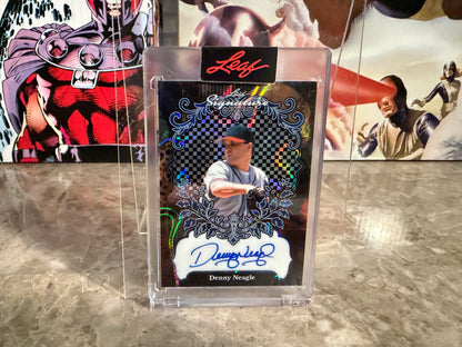 Denny Neagle 2026 Leaf Signature Series Base Auto Blue Lava 1/1