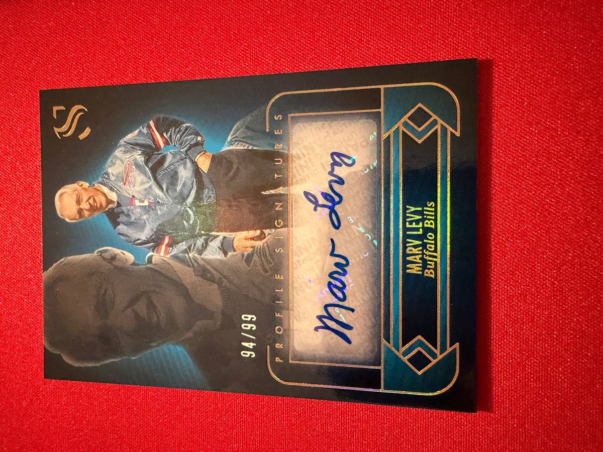 Marv Levy 2025 Panini Silhouette Football Profile Signatures /99