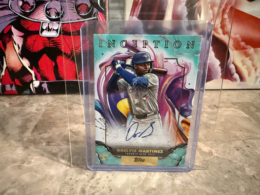 2025 Topps Inception Orelvis Martinez Rookies Emerging Star Auto /75 RC #RESA-OM