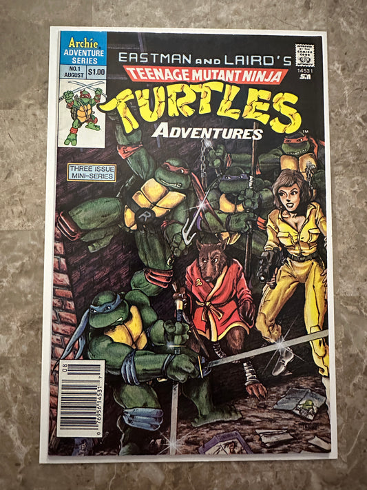 Teenage Mutant Ninja Turtles Adventures #1 Newsstand FN/VF 7.0 (1988 Mirage) - Gorgeous Copy for grade
