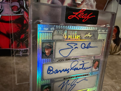 Gruden Switzer Sirianni Reid 2026 Leaf Spectacular Football Four 4 Pillars Auto /6