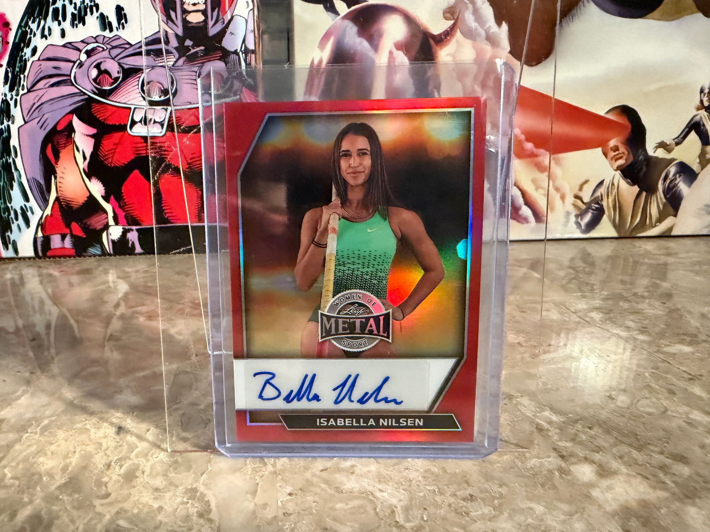 Isabella Nilsen 2026 Leaf Women of Sport Base Auto Red /3
