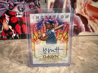 2025 Topps Inception George Brett Dawn of Greatness Auto /49