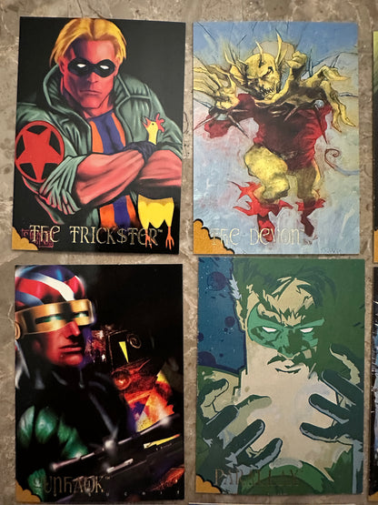 1995 Skybox DC Villains Dark Judgment Lot of 22 Unique