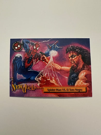 Spider-Man vs El Toro Negro #50 (1996 Marvel Fleer Spider-Man Premium)