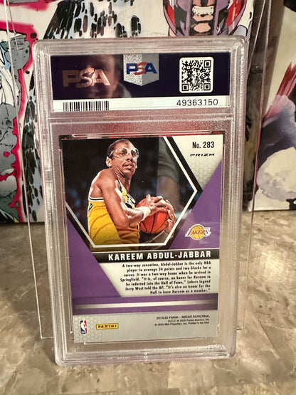 Kareem-Abdul Jabbar #283 PSA 9 Mint (2019 Panini Mosaic) - Mosaic