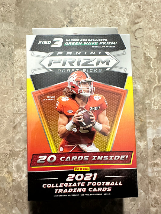 2021 Panini Prizm Draft Picks Football Hanger Box Sealed