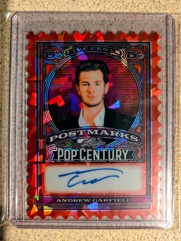 (2026/04/03) Andrew Garfield Postmarks Diecut /2 Auto - 2026 Leaf Pop Century