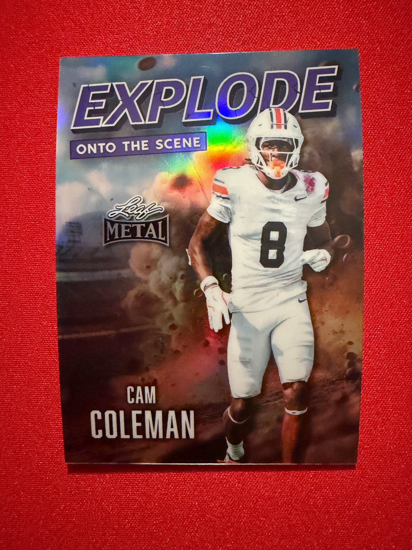 2026 Leaf Metal Football Cam Coleman Explode Onto The Scene Purple 7/7