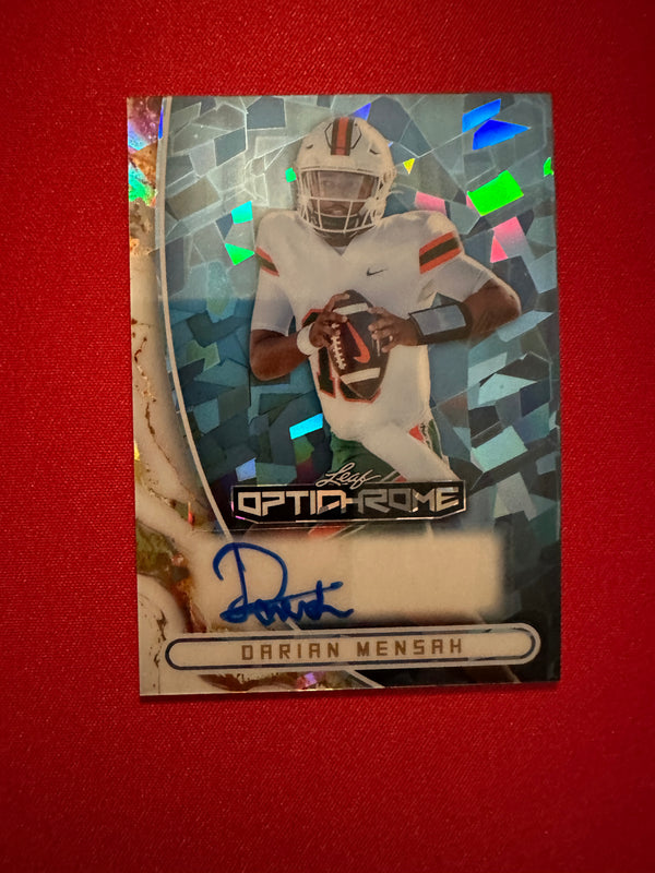 (2026/05/26) Darian Mensah Crystal Auto 2026 Leaf Optichrome Football