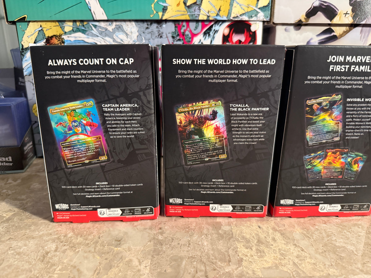 Magic: The Gathering x Marvel Super Heroes Commander Decks (Set of 4)