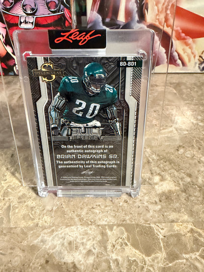 2026 Leaf Spectacular Built Different Brian Dawkins Auto Silver /6