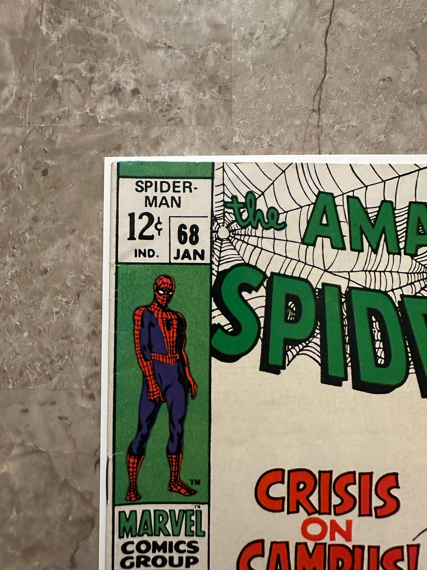Amazing Spider-Man #68 FN+ 6.5 (1969 Marvel Comics) - White cover