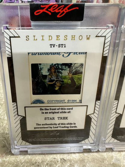 2026 Leaf Slideshow STAR TREK TOS 3-Slide Lot SPOCK This Side of Paradise PROMO