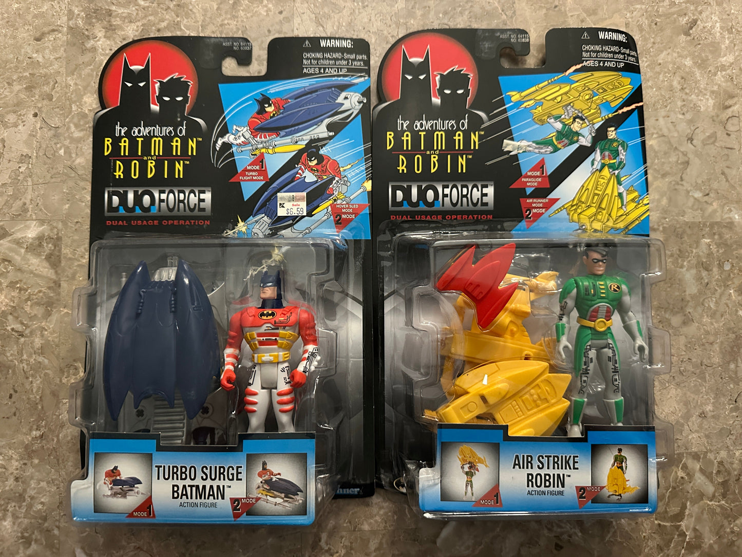 Batman & Robin Air Strike Robin/Turbo Surge Batman (Kenner) - New Sealed