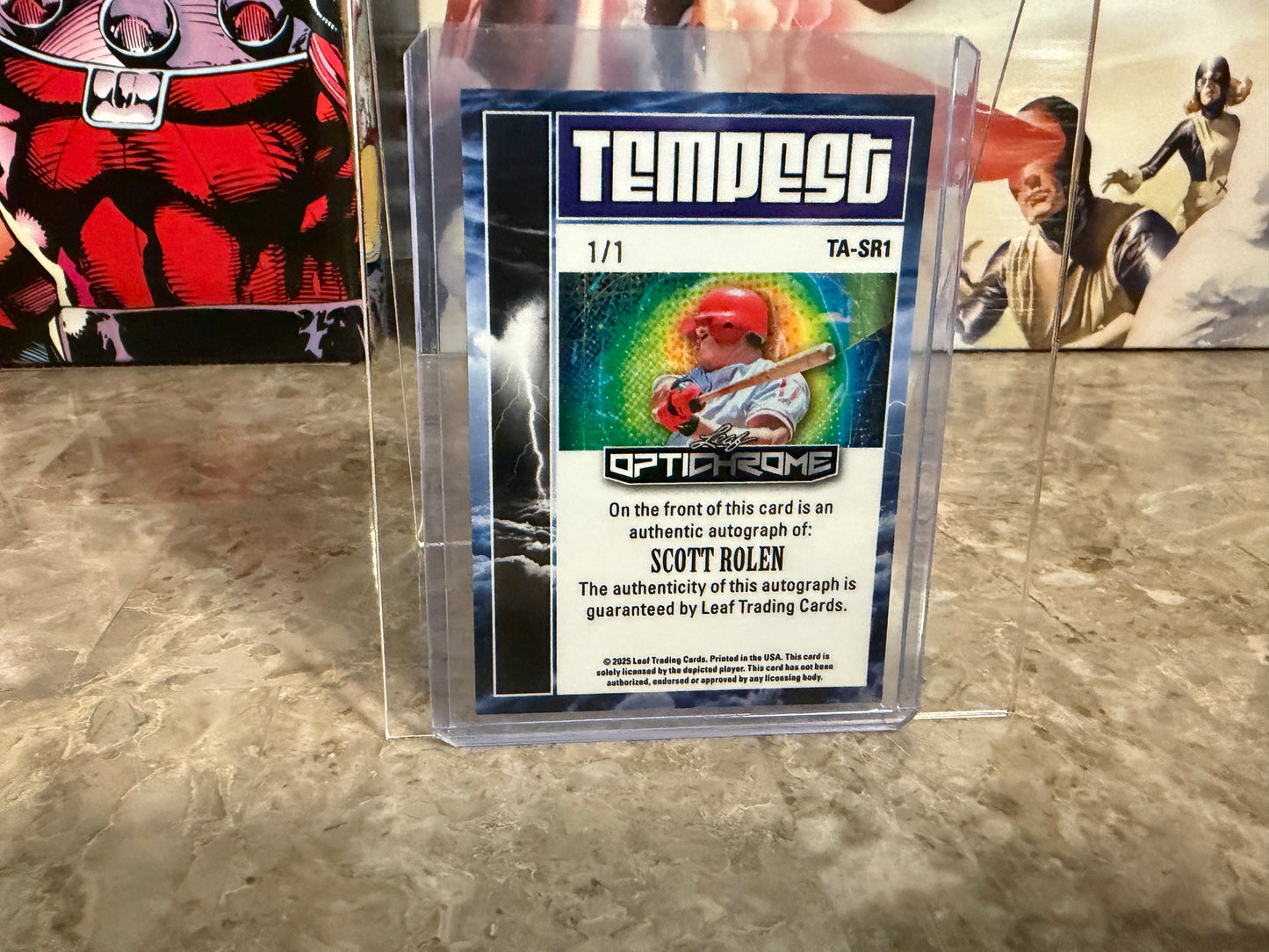 Scott Rolen 2025 Leaf Optichrome Baseball Tempest Auto Black Lava 1/1
