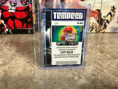 Scott Rolen 2025 Leaf Optichrome Baseball Tempest Auto Black Lava 1/1