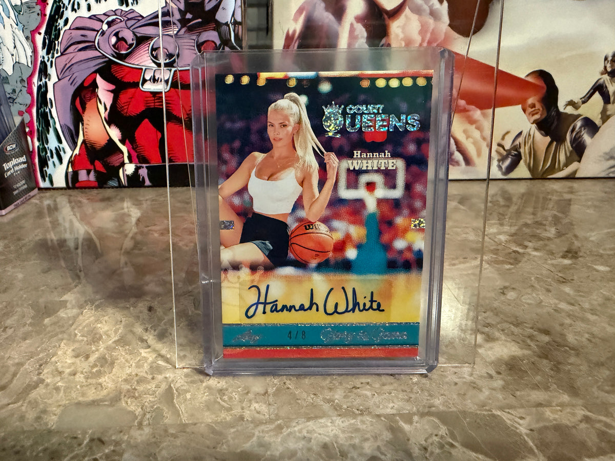 Hannah White 2025 Leaf Glory of the Game Court Queens Auto Holo Dots /8