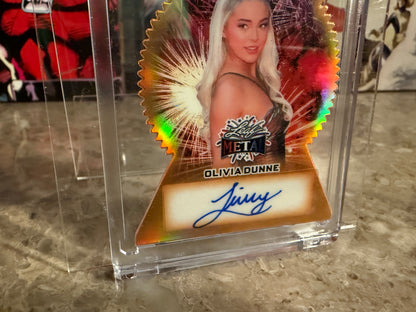 Livvy Dunne 2026 Leaf Metal Independence Day Fireworks Auto Gold 1/1