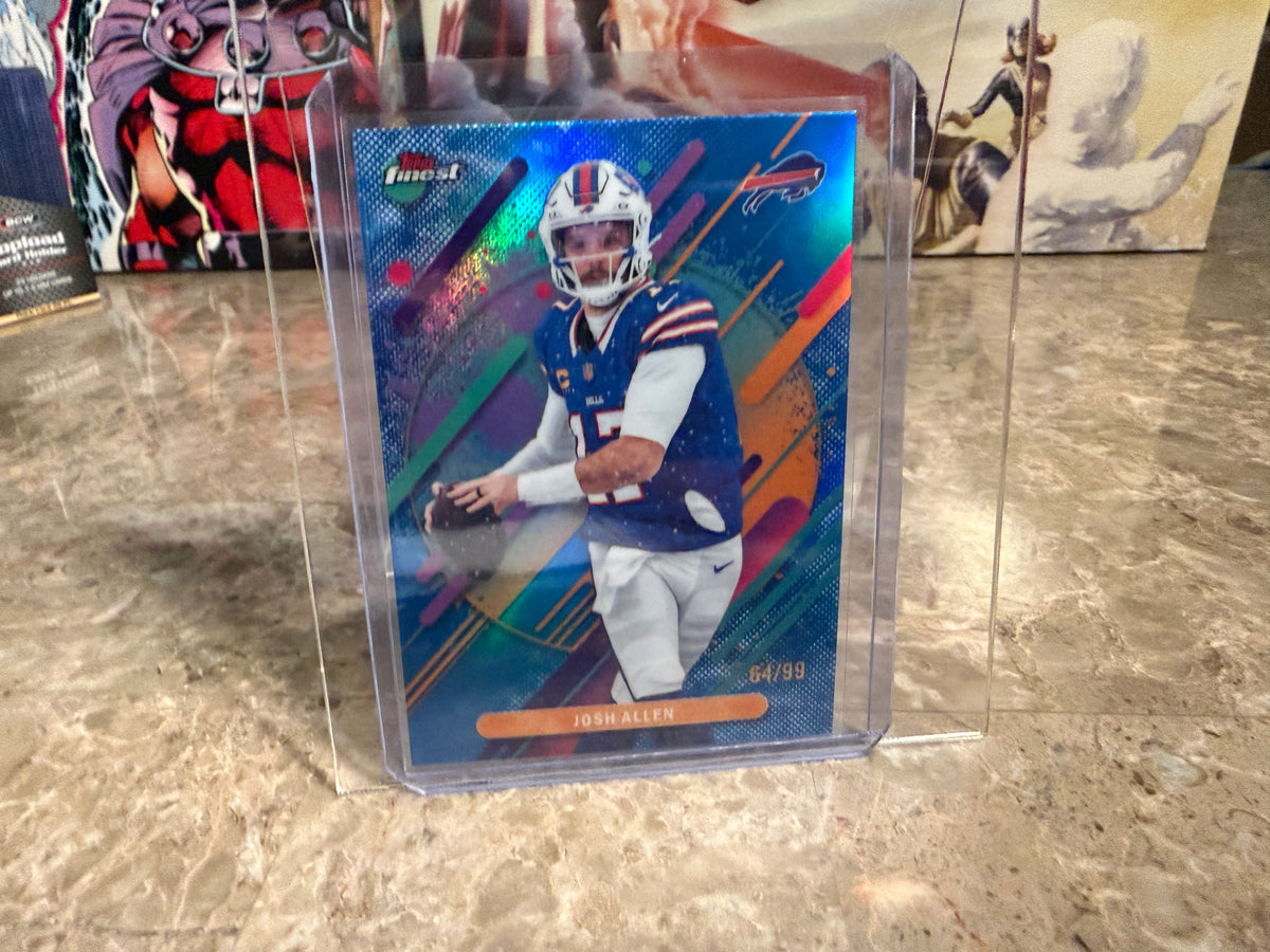 2025 Topps Finest Football Josh Allen Rare Blue /99 #226