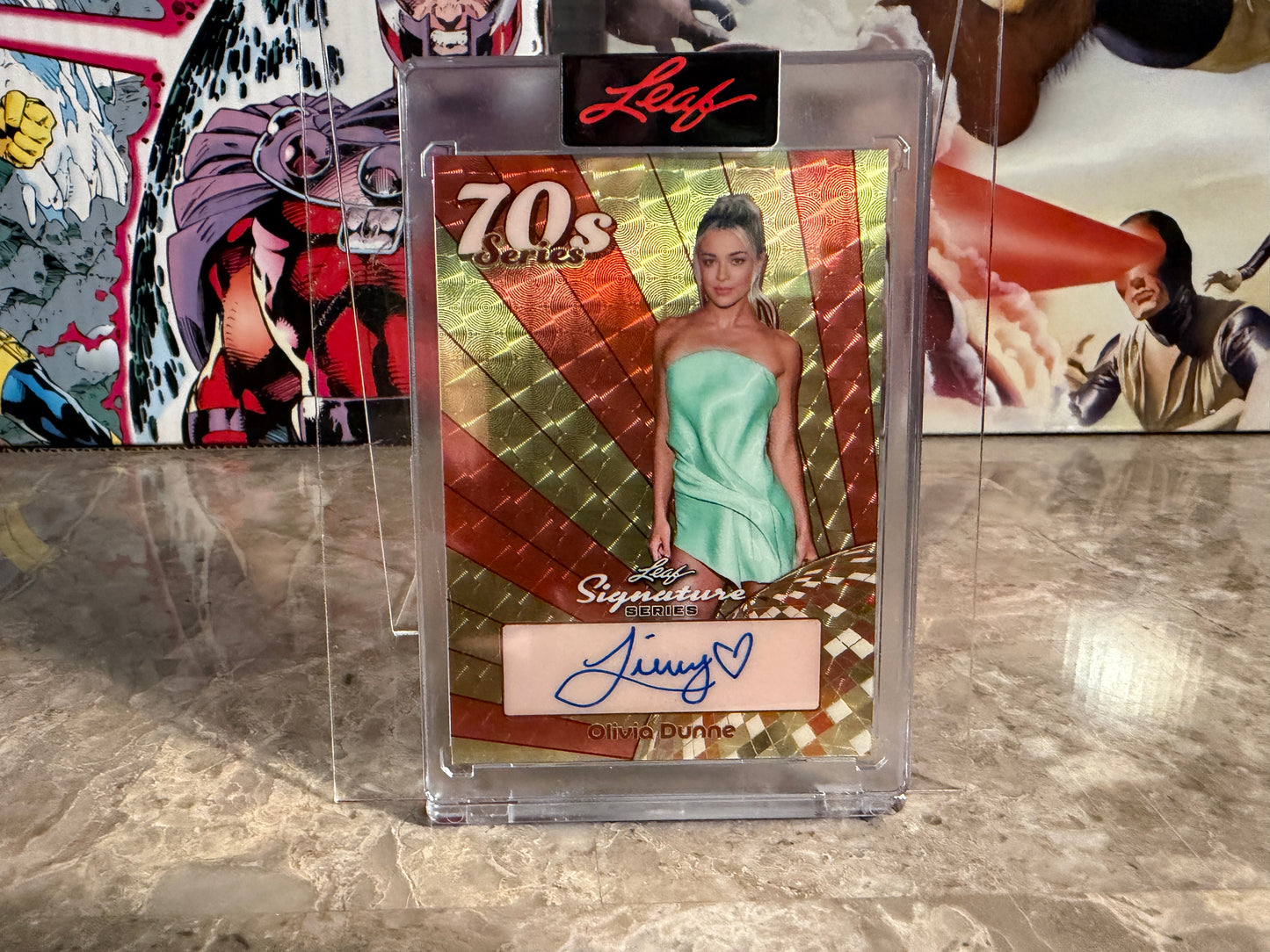Livvy Dunne 2026 Leaf Signature Series 70s Auto Gold Super Prismatic 1/1