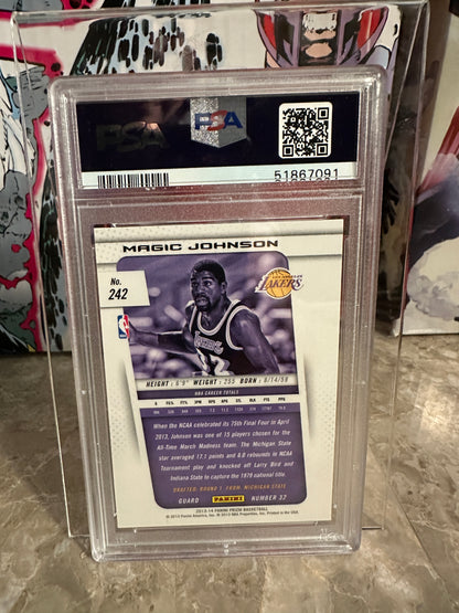 Magic Johnson #242 PSA 9 (2013 Panini Prizm)