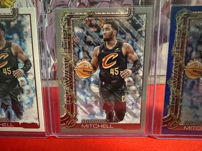 2025-26 Topps Holiday Donovan Mitchell Short Print, Glitter, Blue Foil Lot of 3
