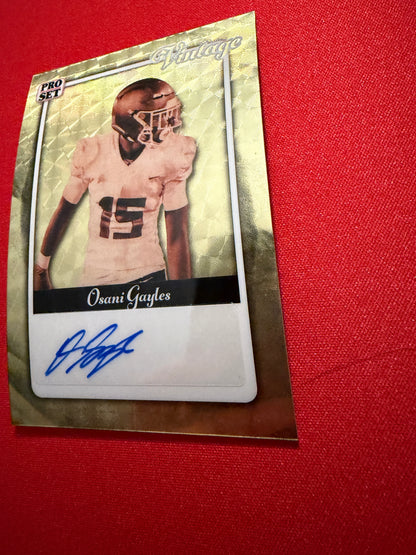 2026 Leaf Pro Set Metal Osani Gayles Vintage Auto Super Gold 1/1