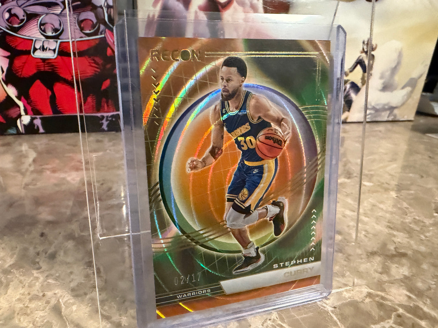 Stephen Curry 2022-23 Panini Recon 02/17 Orange Swirl #188