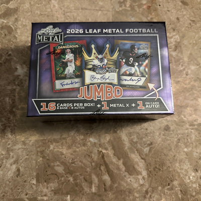 Leaf Metal Football Jumbo Hobby Box (2026)