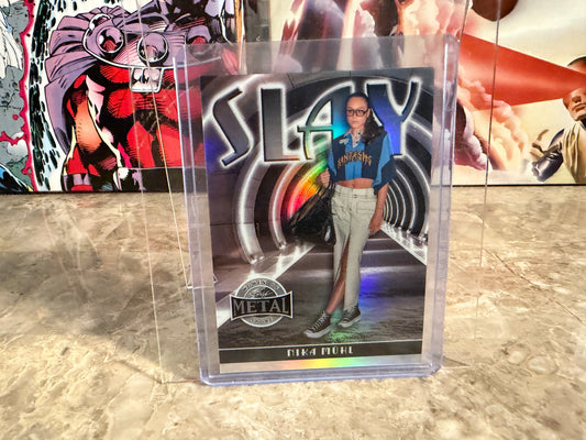 Nika Muhl 2026 Leaf Metal Women Of Sport Slay Silver Prismatic /10