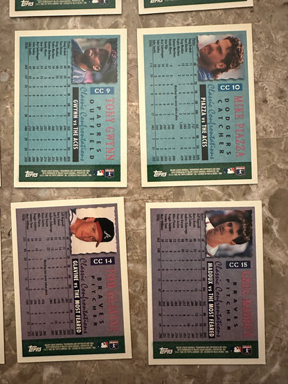 1996 Topps Classic Confrontations Full Set (15 card set)