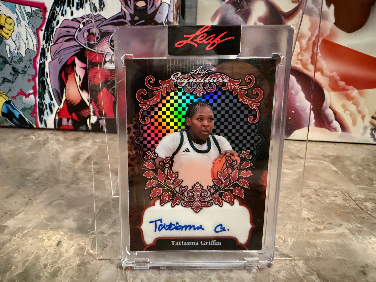 Tatianna Griffin 2026 Leaf Signature Series Base Auto Red Prismatic 1/1