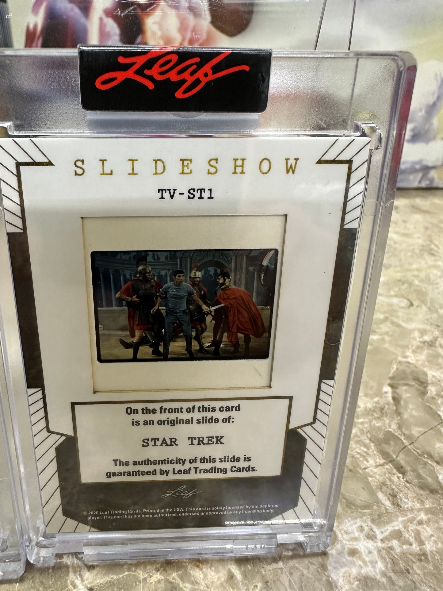 2026 Leaf Slideshow STAR TREK TOS 3-Slide Lot SPOCK This Side of Paradise PROMO