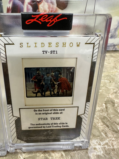2026 Leaf Slideshow STAR TREK TOS 3-Slide Lot SPOCK This Side of Paradise PROMO