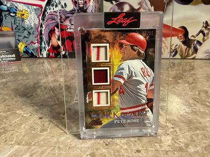 2026 Leaf Art of Sport Pete Rose Game-Used Multicolor Work of Art Tri-Patch